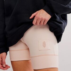 free people light pink biker shorts Large